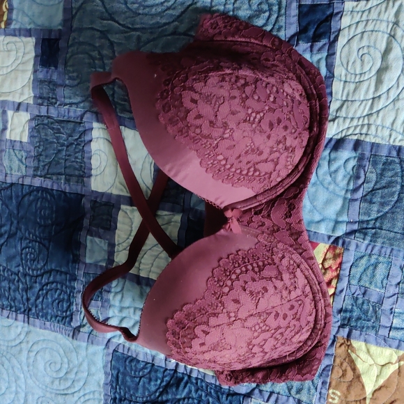 Body by Victoria 38DD/E85 Convertible Lined Demi Underwire Bra in Kir/Mulberry - Picture 1 of 13